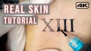 How to Tattoo Roman Numerals on Real Skin