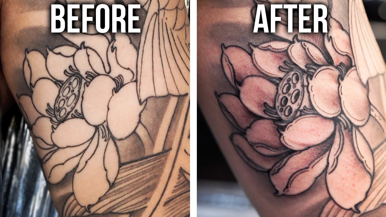 TATTOO SHADING TIPS AND TRICKS FOR BEGINNERS - SHADING A LOTUS FLOWER