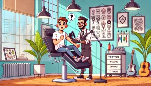 managing tattoo pain cartoon